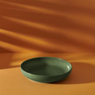 Keramika Nodric Yemek Tabağı - Yeşil - 22 cm