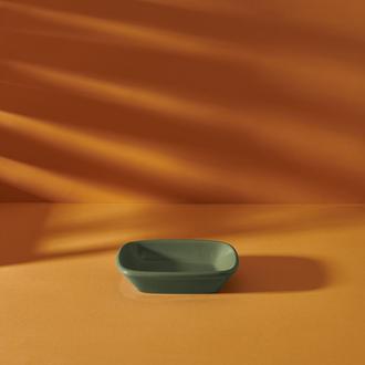 Keramika Kayık Tabak - Yeşil - 13 cm