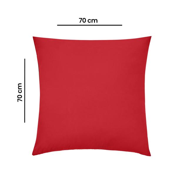  Nuvomon Micro Yer Minderi - Kırmızı - 70x70 cm