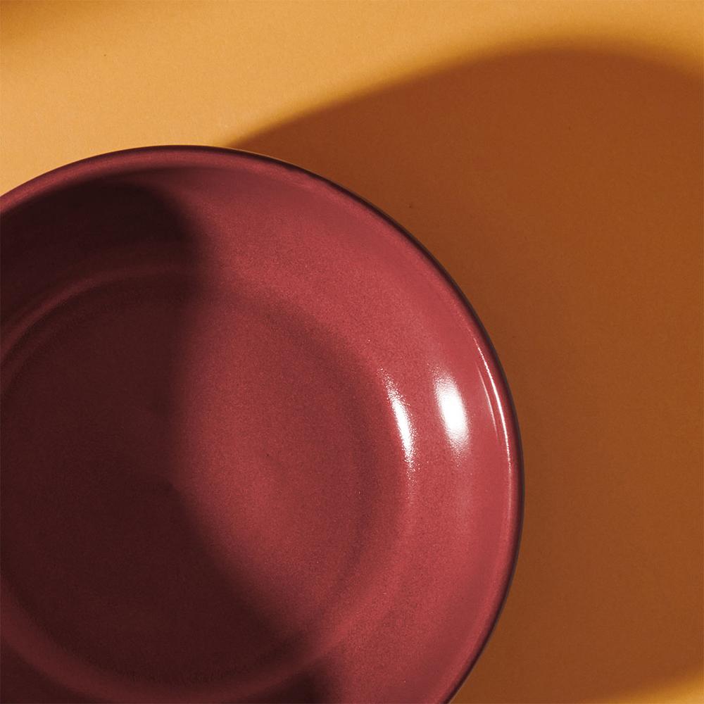  Keramika Nordic Servis Kasesi - Kırmızı - 15 cm