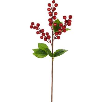 Q-Art Dekoratif Mistletoe Yapay Çiçek - 47 cm
