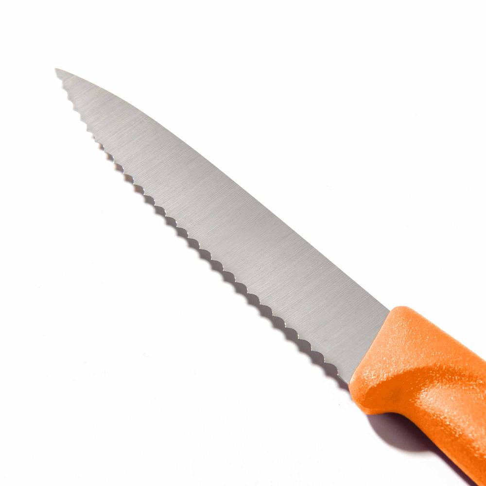  Victorinox Tırtıklı Soyma Bıçağı - Turuncu - 8 cm