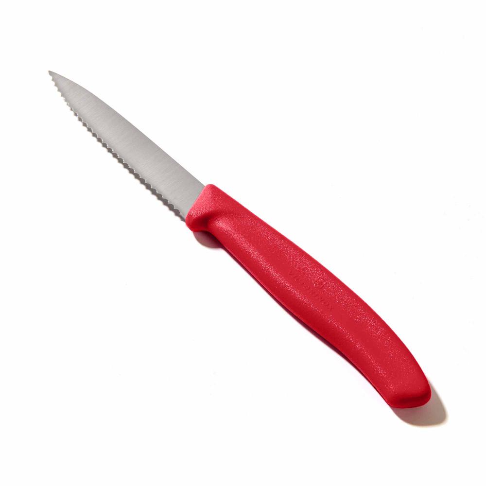  Victorinox 6.7631 Tırtıklı Soyma Bıçağı - Kırmızı/8 cm