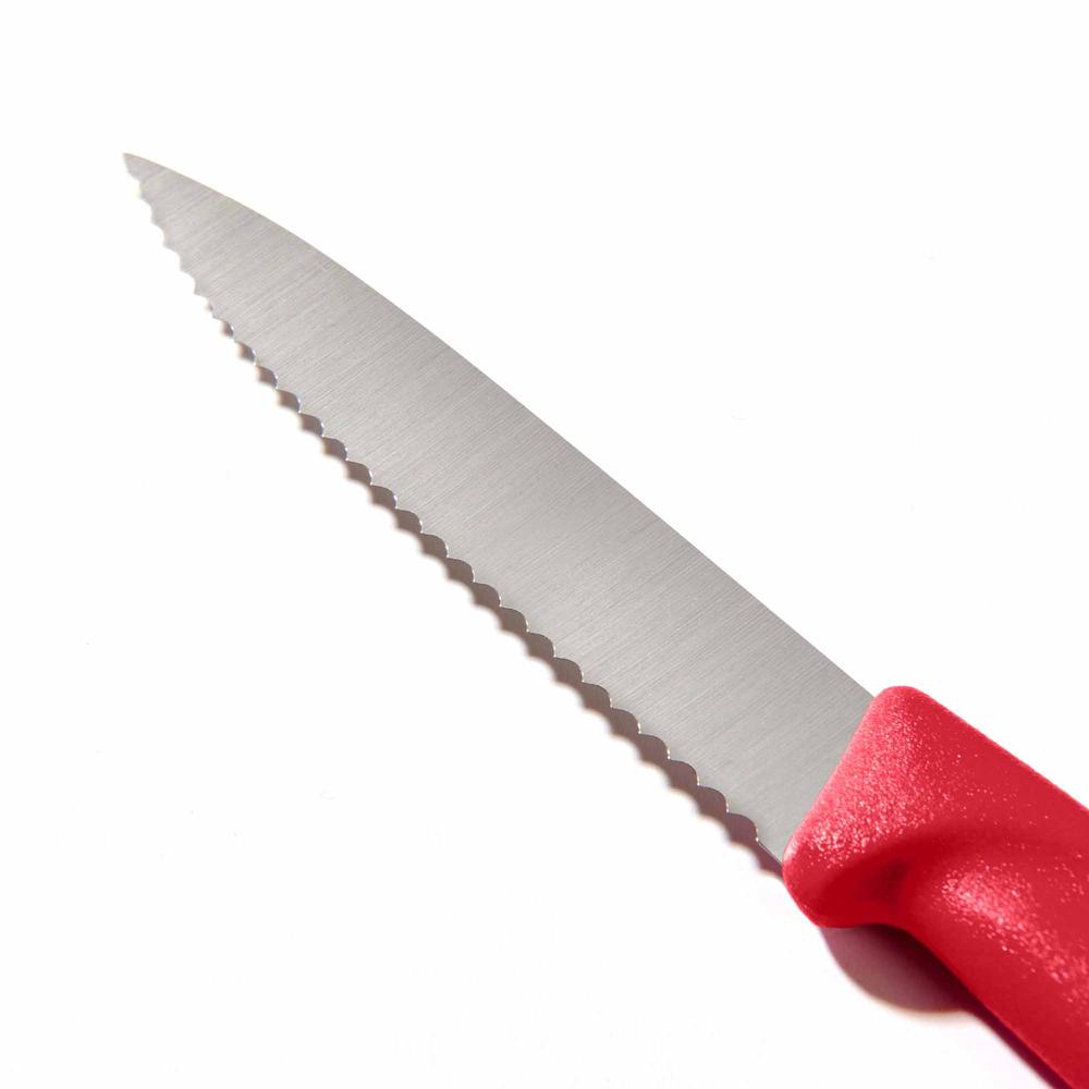  Victorinox Tırtıklı Soyma Bıçağı - Kırmızı - 8 cm