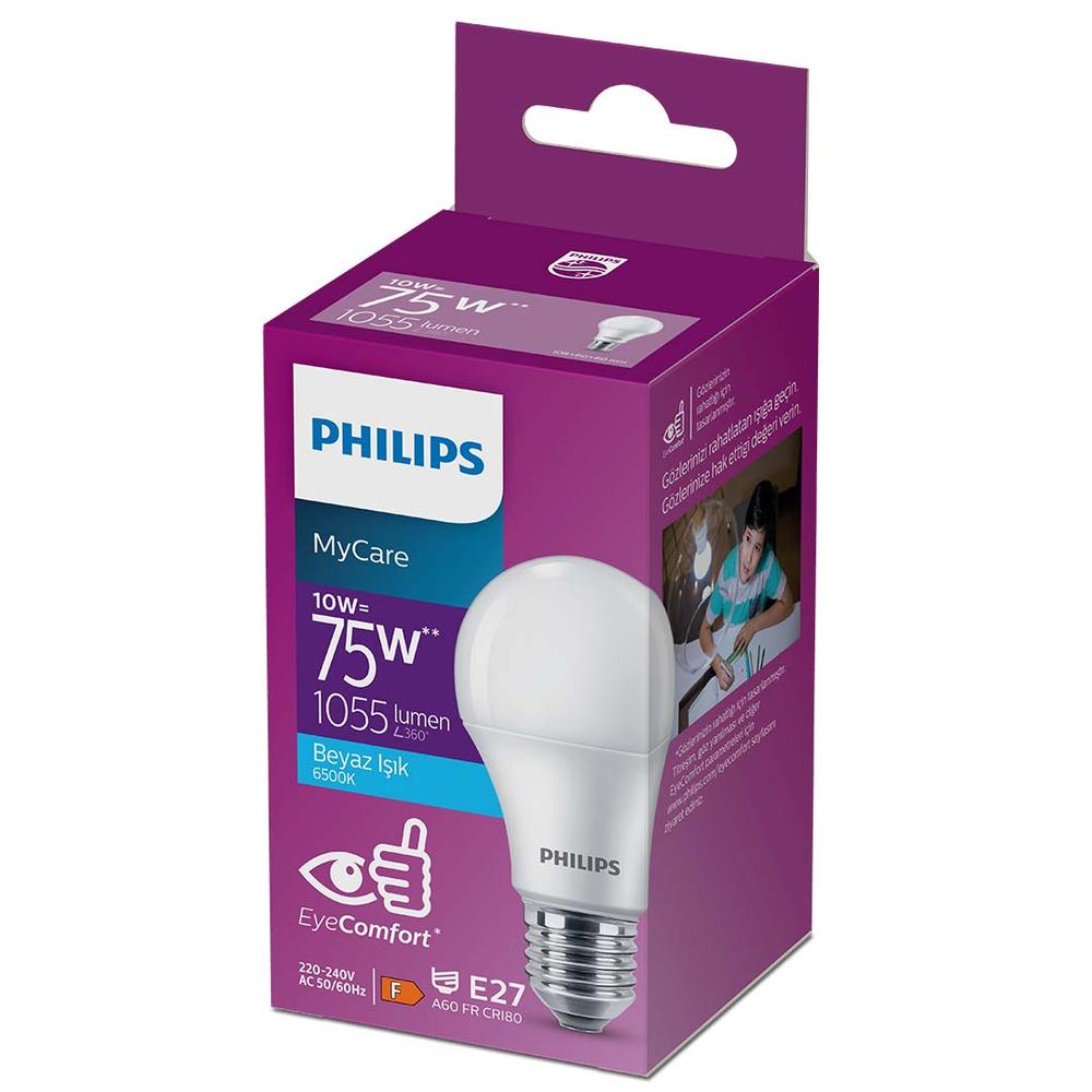  Philips LedBulb 10-75W 1055Lm E27 New Gen Ampul - 6500K Beyaz Işık