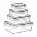  Plastart Fresh Box Dikdörtgen 4'lü Saklama Kabı - 400-800-1400-2500 ml