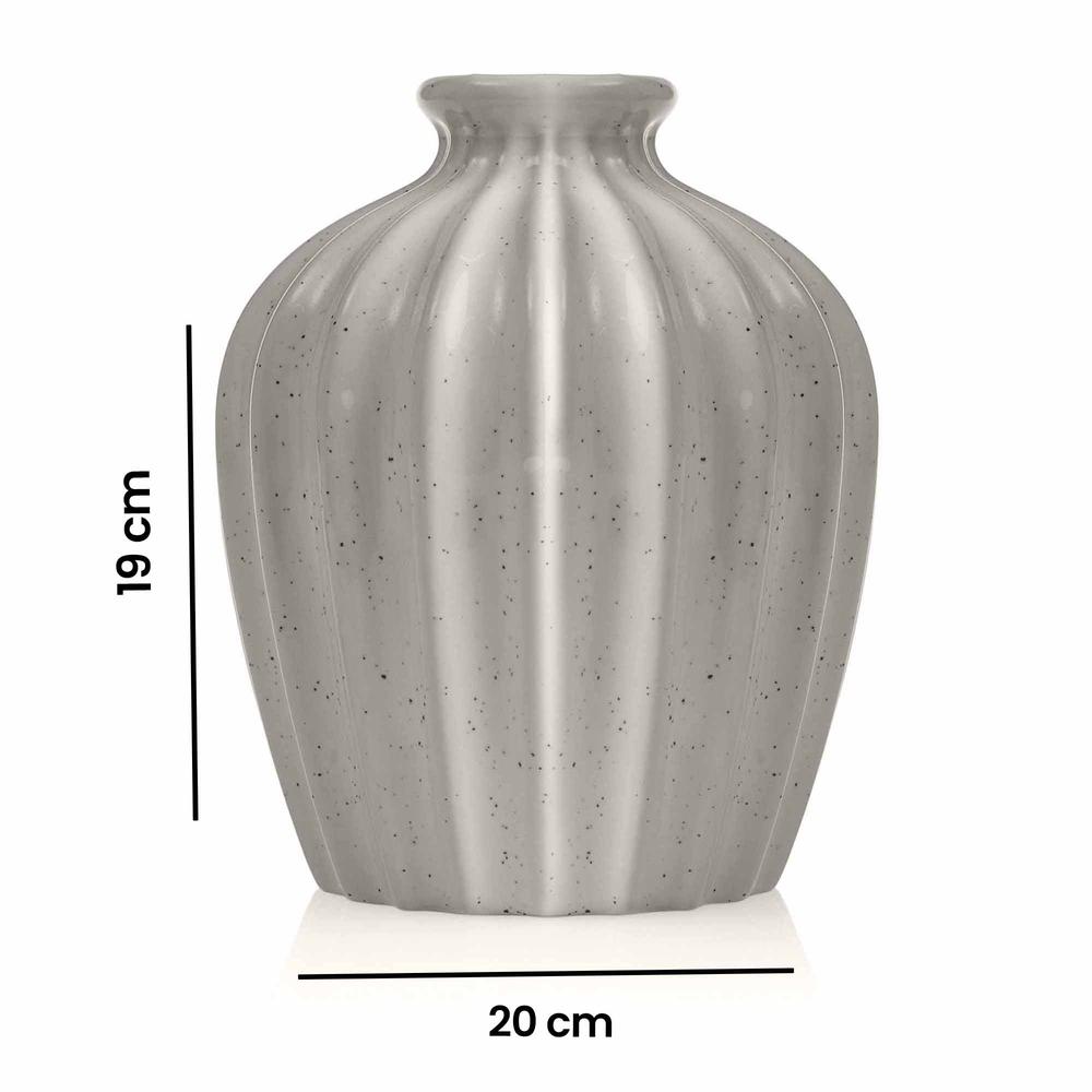  Q-Art Dekoratif Porselen Vazo - Beyaz