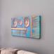  Q-Art Blue Ivy Kanvas Tablo - 50x120 cm