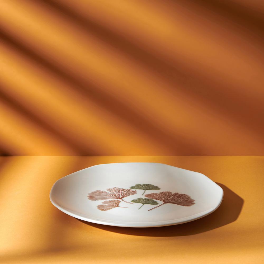  Tulu Porselen Ginkgo Servis Tabağı - 27 cm