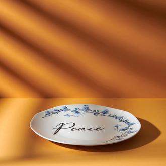 Tulu Porselen Peace Pasta Tabağı - 27 cm