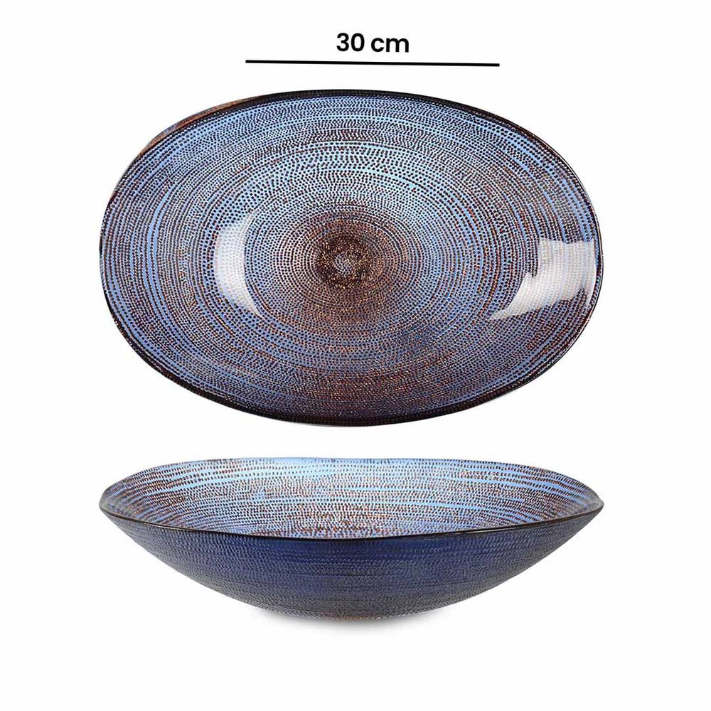  İpek 16471 Dorya Bakır Simli Dekoratif Tabak - 30 cm