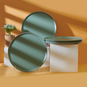 Keramika Nordic 4'lü Servis Tabağı - Yeşil - 28 cm