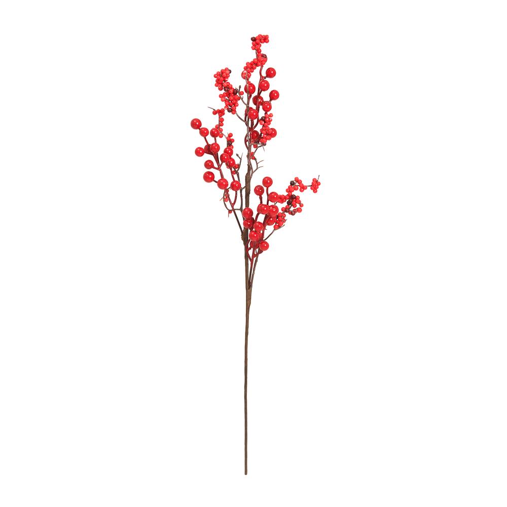 Q-Art Dekoratif Yapay Pomegranate Çiçek - 58 cm